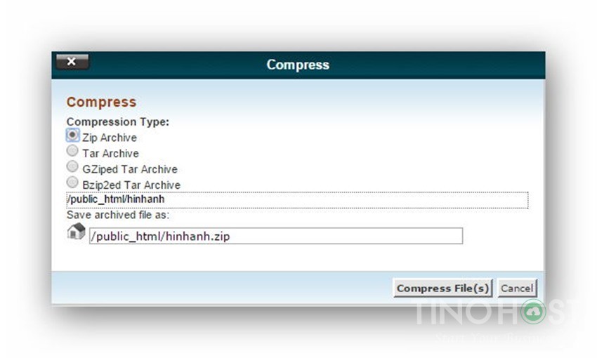 Hướng dẫn cách nén và giải nén trên hosting dùng Cpanel 45 Hướng dẫn cách nén và giải nén trên hosting dùng Cpanel 8