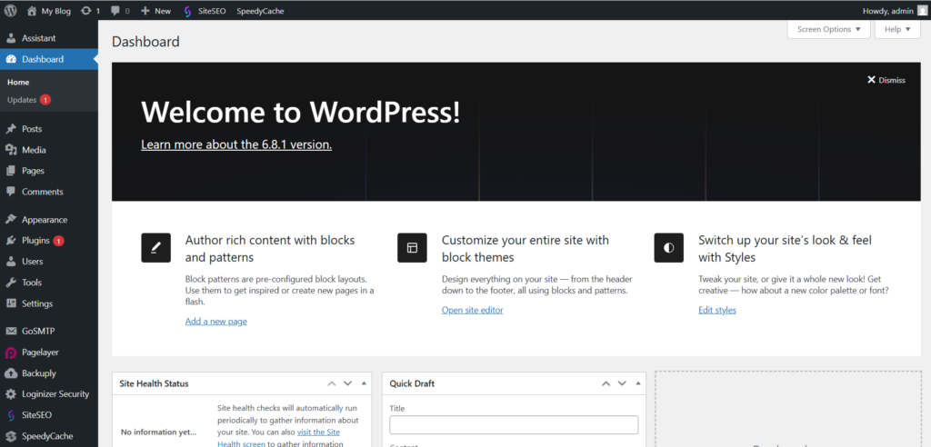 Hướng dẫn cách cài đặt WordPress trên cPanel 9 Cài đặt WordPress