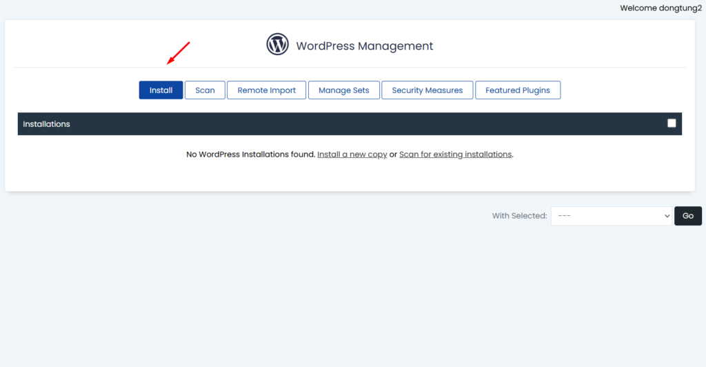 Hướng dẫn cách cài đặt WordPress trên cPanel 5 Cài đặt WordPress
