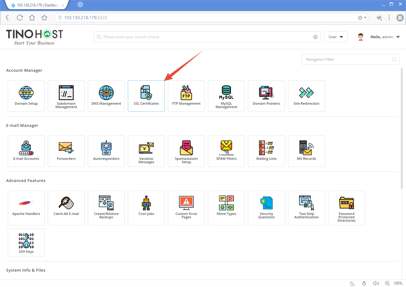 Hướng dẫn cài đặt SSL miễn phí trên Direct Admin 1