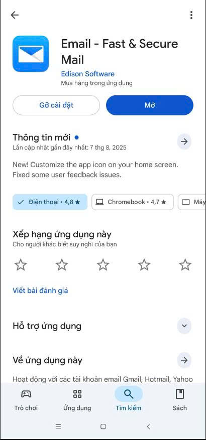 Hướng dẫn cấu hình Email doanh nghiệp trên phần mềm Email trên Android 9 Thiết lập email doanh nghiệp trên ứng dụng Email (Android)