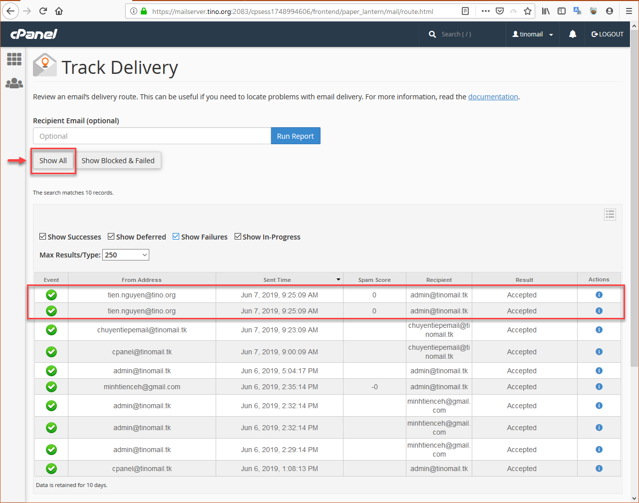 Hướng dẫn sử dụng chức năng Forwarders (Chuyển tiếp) trên Email Hosting 5