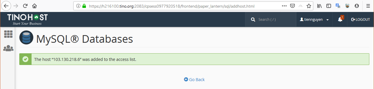 [cPanel] - Hướng dẫn sử dụng chức năng Remote MySQL® trên Hosting cPanel 3