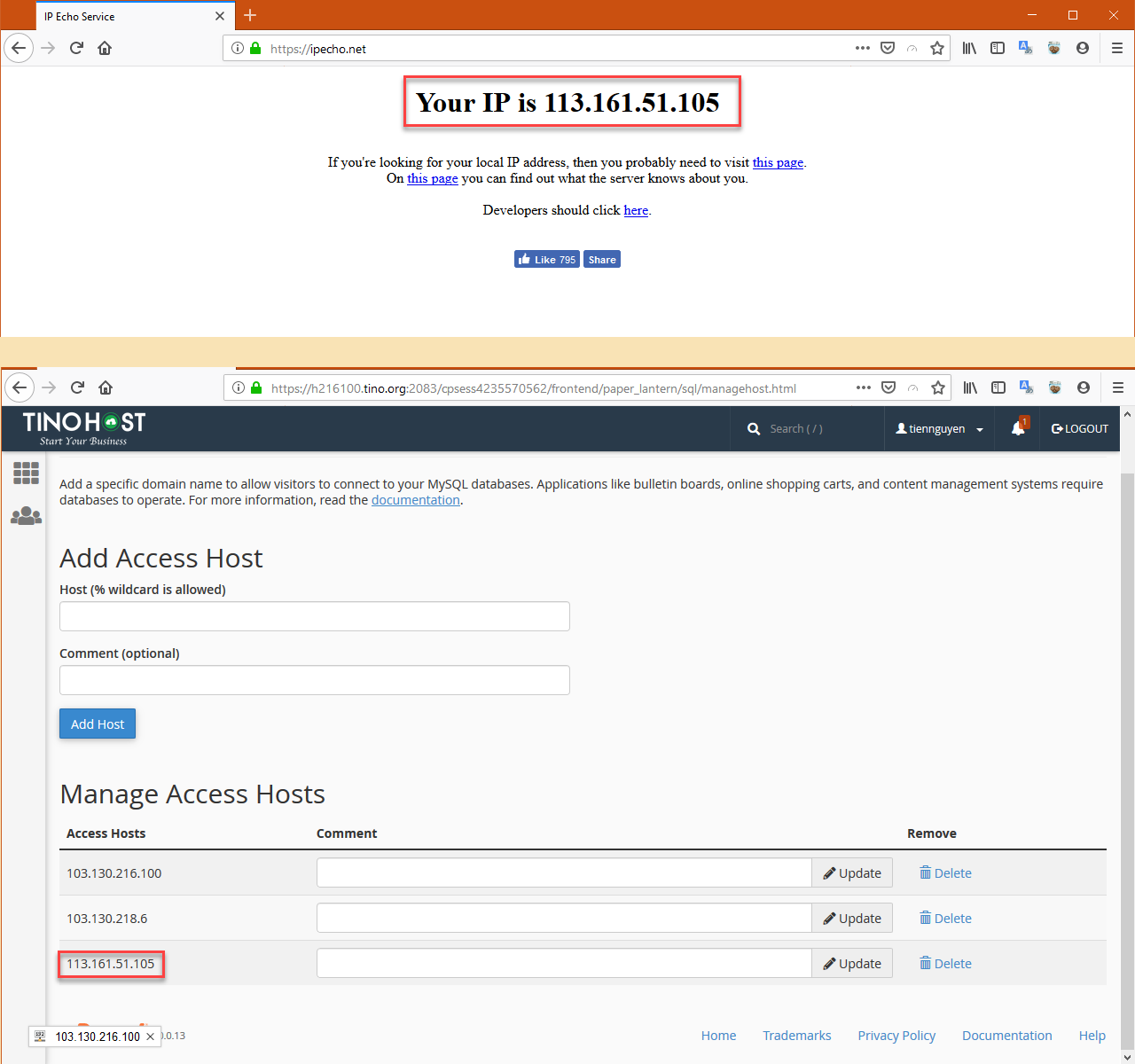 [cPanel] - Hướng dẫn sử dụng chức năng Remote MySQL® trên Hosting cPanel 6