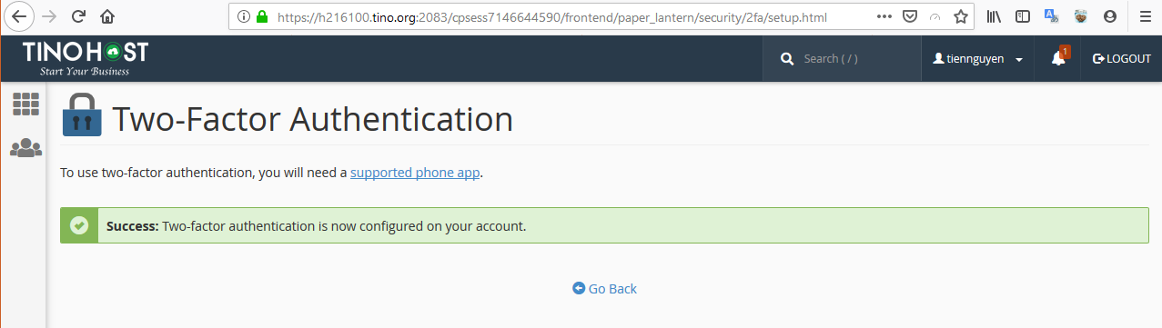 [cPanel] - Hướng dẫn bật xác minh 2 bước trên Hosting cPanel 7