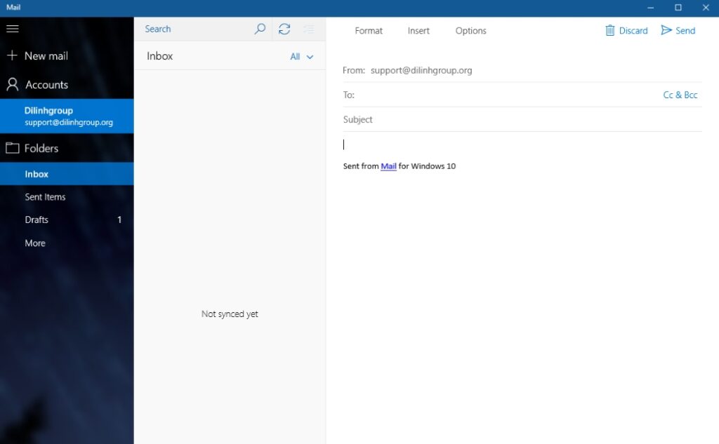Hướng dẫn cấu hình Email doanh nghiệp trên phần mềm Email trên Windows 10 12 Kiểm tra tài khoản