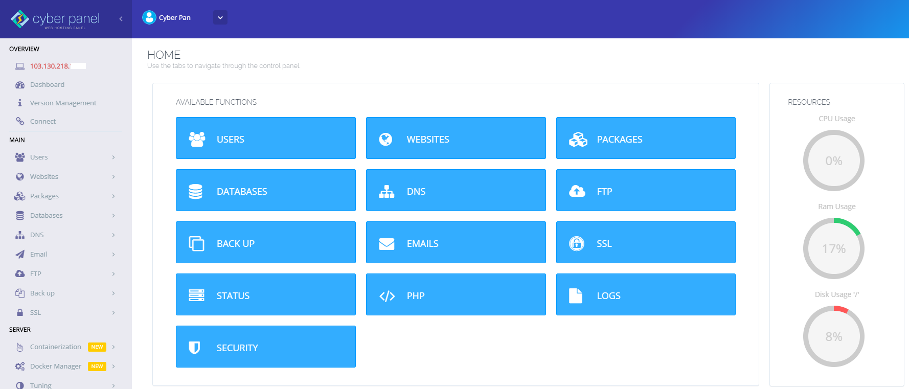 Hướng dẫn lấy mật khẩu đăng nhập Cyber Panel. 2