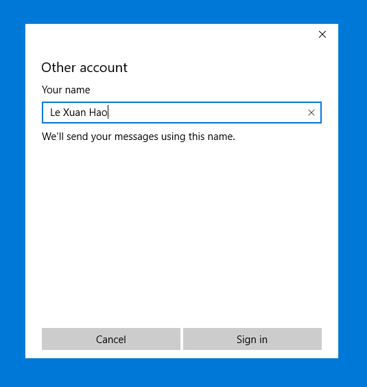Hướng dẫn cấu hình Email doanh nghiệp trên phần mềm Email trên Windows 10 7 Đặt tên cho tài khoản