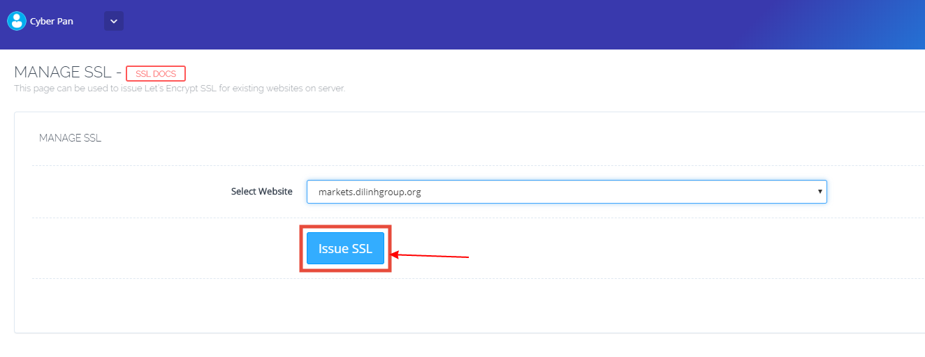 Hướng dẫn cài SSL cho Website trên Cyber Panel 2