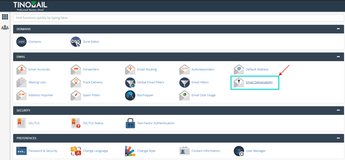 [cPanel] - Email Deliverability 1