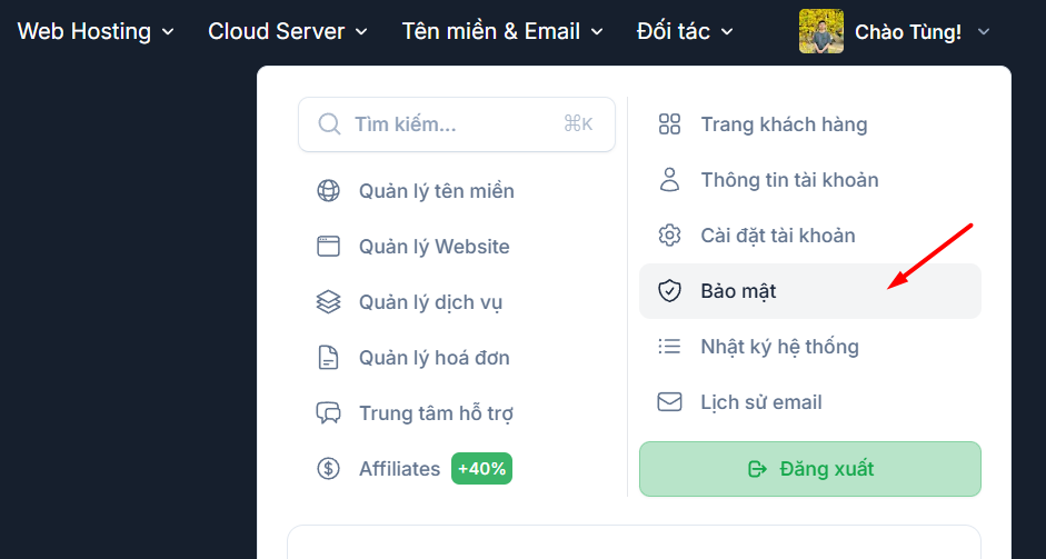 Hướng dẫn cách bảo mật 2 lớp cho hệ thống hosting tại Tino 4 Các bước cài đặt bảo mật 2 lớp cho hệ thống Hosting trên trang Tino.vn