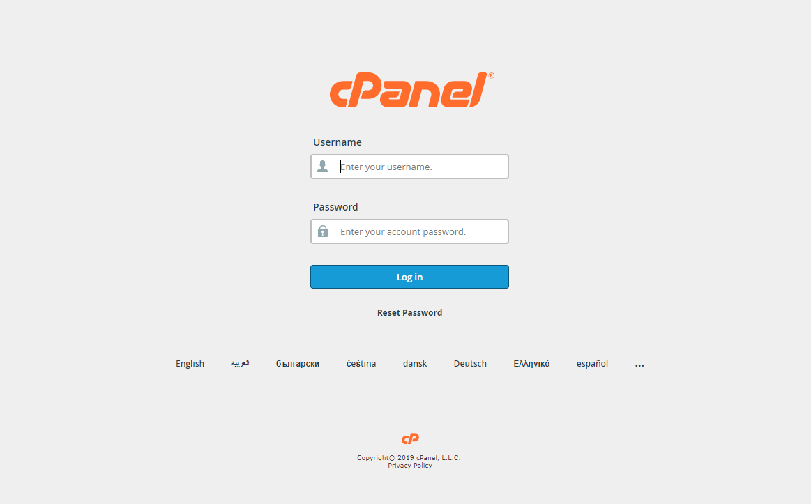 [cPanel] - Hướng dẫn truy cập bảng điều khiển cPanel 2