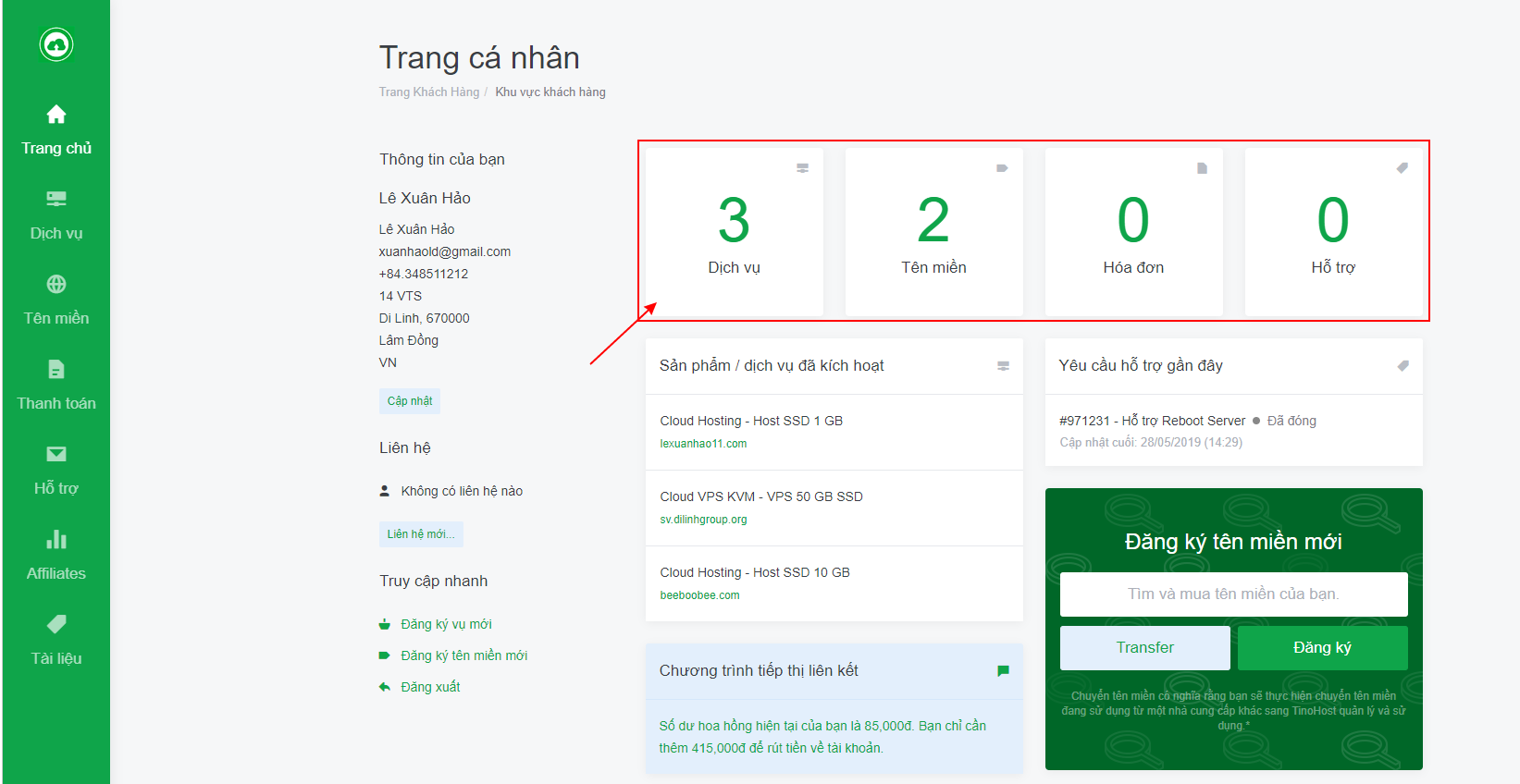 [cPanel] - Hướng dẫn truy cập bảng điều khiển cPanel 4