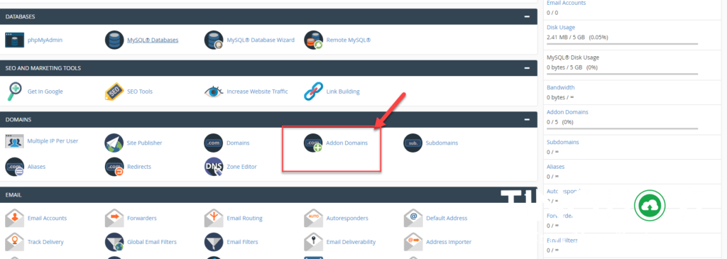 [cPanel] - Quản lý addon domain (Tên miền addon) trên cpanel 1