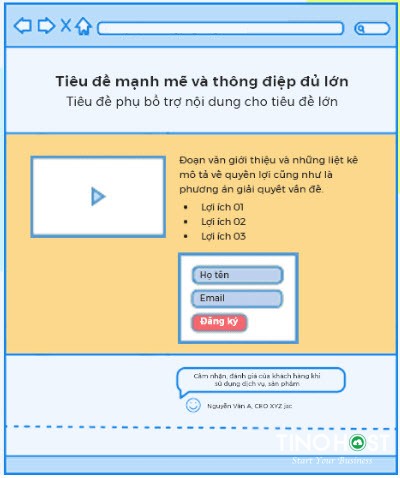 Landing page là gì? Landing page khác gì so với website 2024? 3 Landing page thu thập thông tin khách hàng