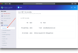 Quản lý người dùng (user) trong CyberPanel