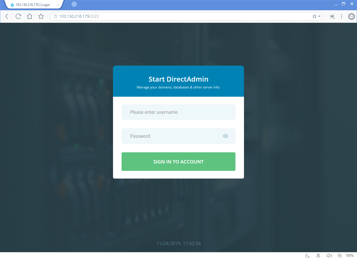 Hướng dẫn tạo tài khoản Admin trên Direct Admin 1