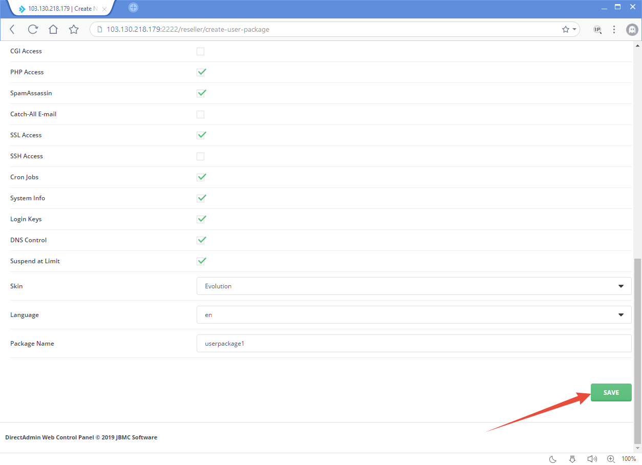 Hướng dẫn tạo tài khoản User trên Direct Admin 4