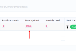 Giới hạn Email trên CyberPanel