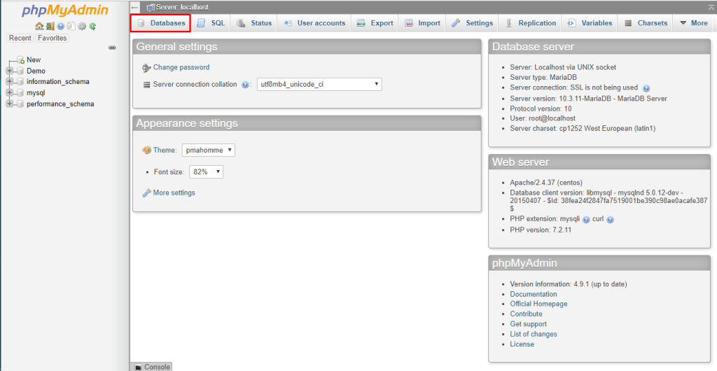 Quản lý cơ sở dữ liệu với phpMyAdmin 5