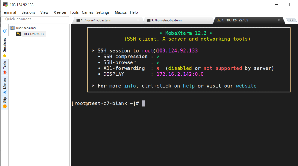 Hướng dẫn sử dụng MobaXterm để SSH vào server linux 8