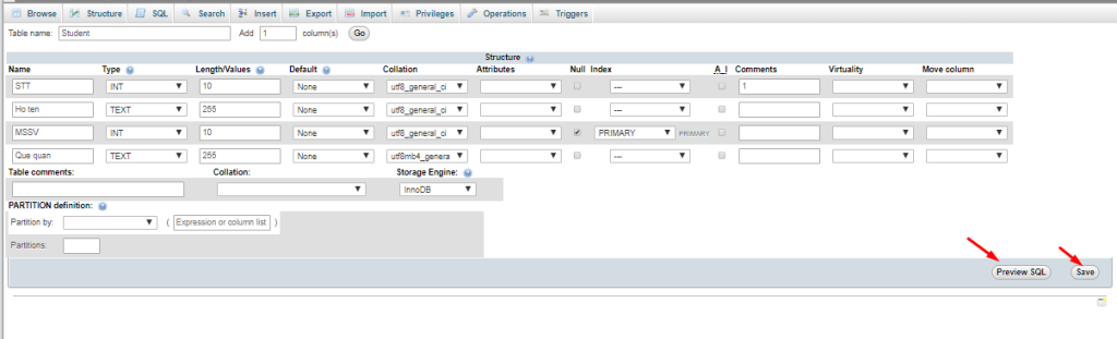 Quản lý cơ sở dữ liệu với phpMyAdmin 4