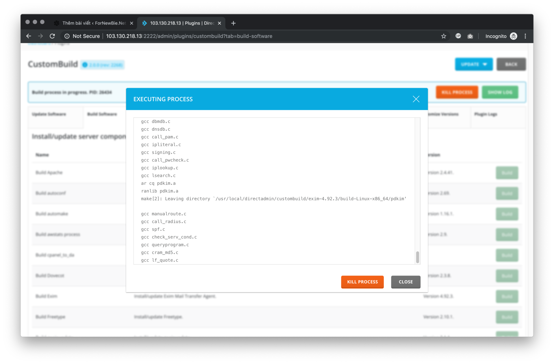 Tìm hiểu về DirectAdmin CustomBuild GUI Plugin 6