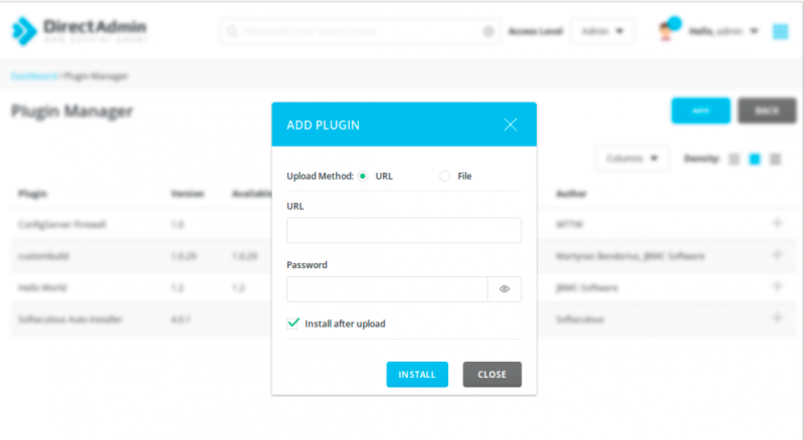 Tìm hiểu về DirectAdmin CustomBuild GUI Plugin 2