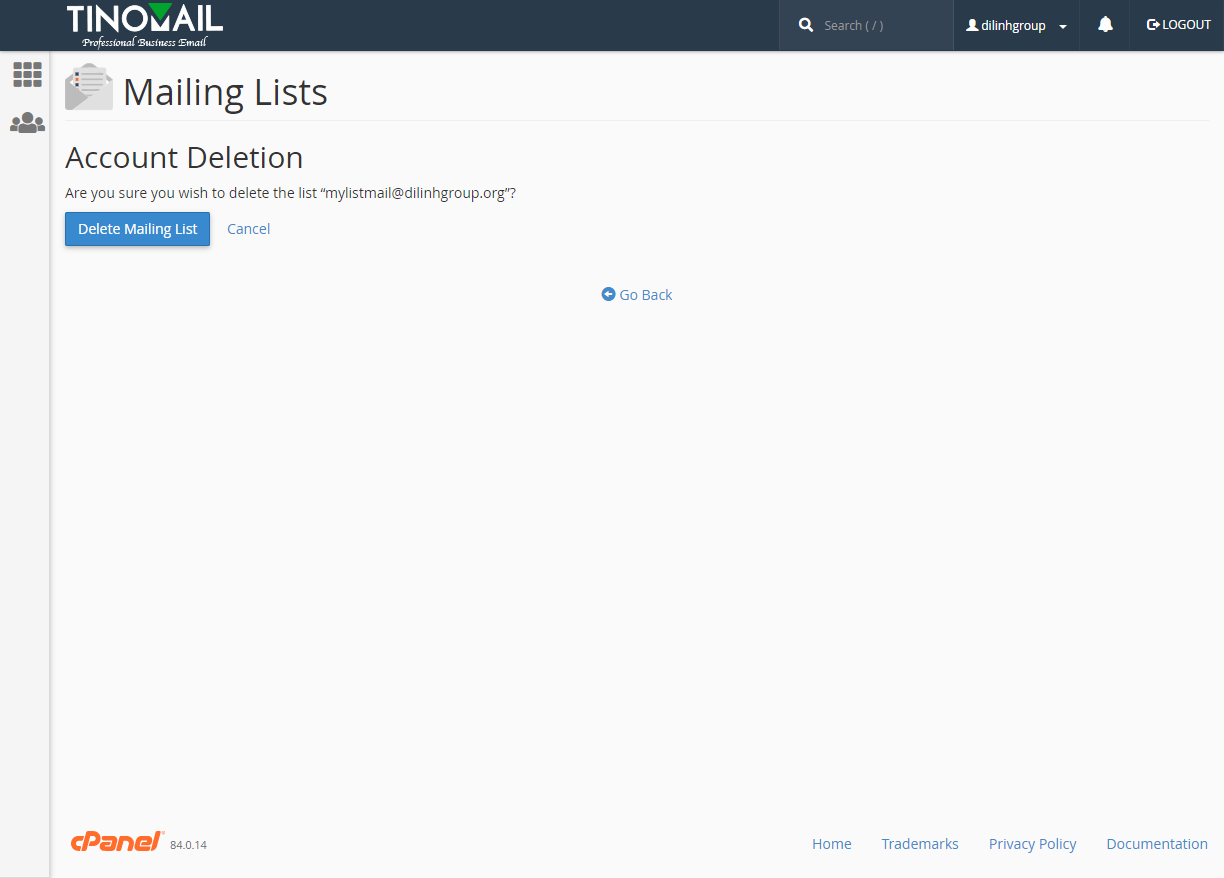 [cPanel] - Mailing Lists 10