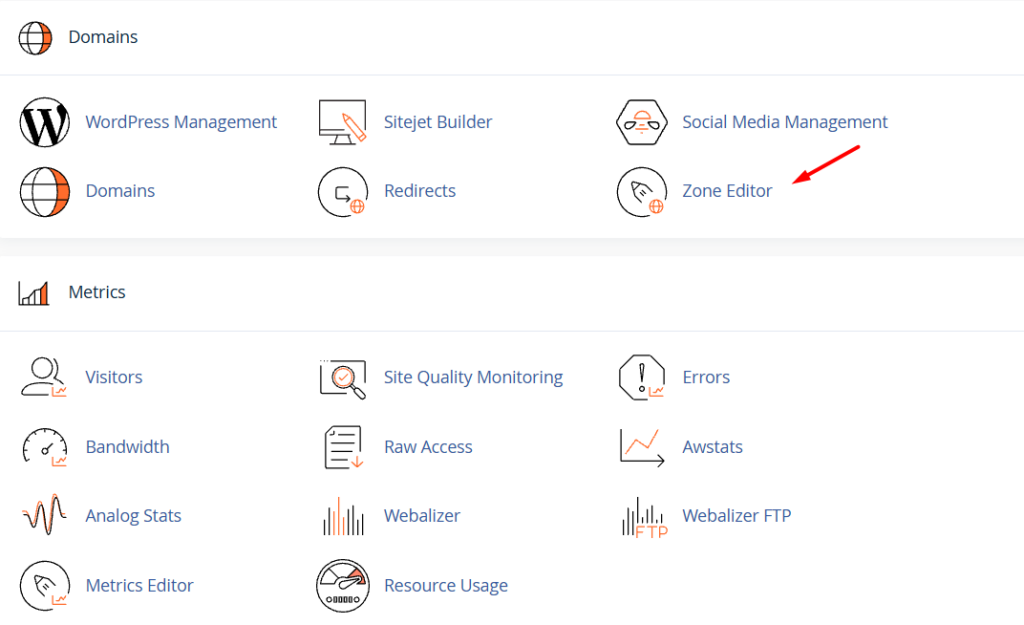 Hướng dẫn các thao tác thêm, xóa và chỉnh sửa DNS trong Zone Editor 5 Thao tác chỉnh sửa DNS trong Zone Editor