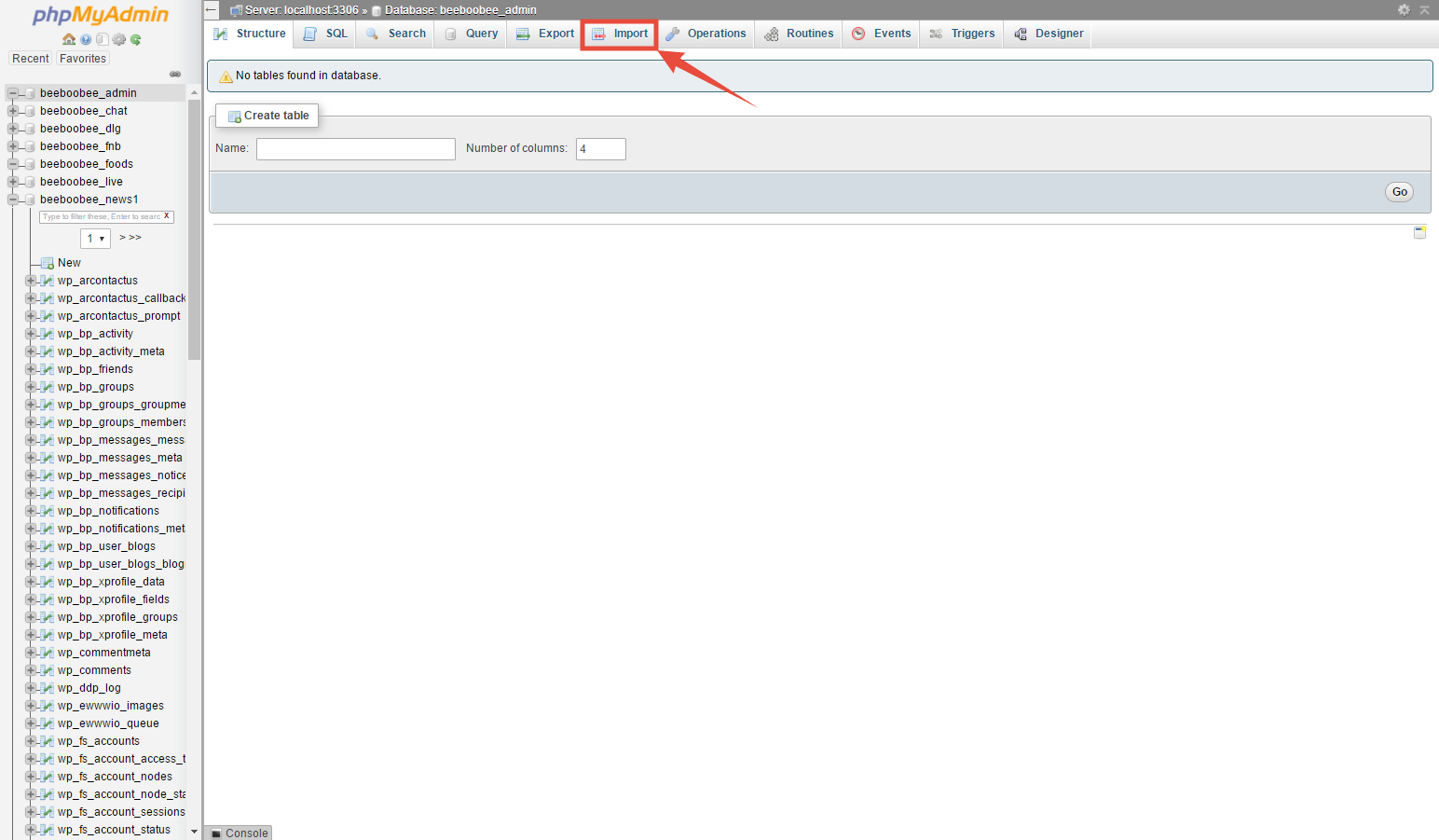 [cPanel] - Truy cập bảng điều khiển phpMyAdmin 4