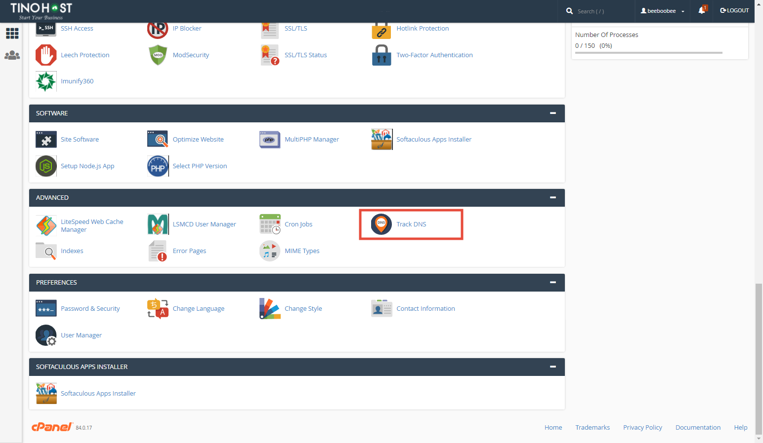 [cPanel] - Kiểm tra thông tin Domain với Track DNS 1