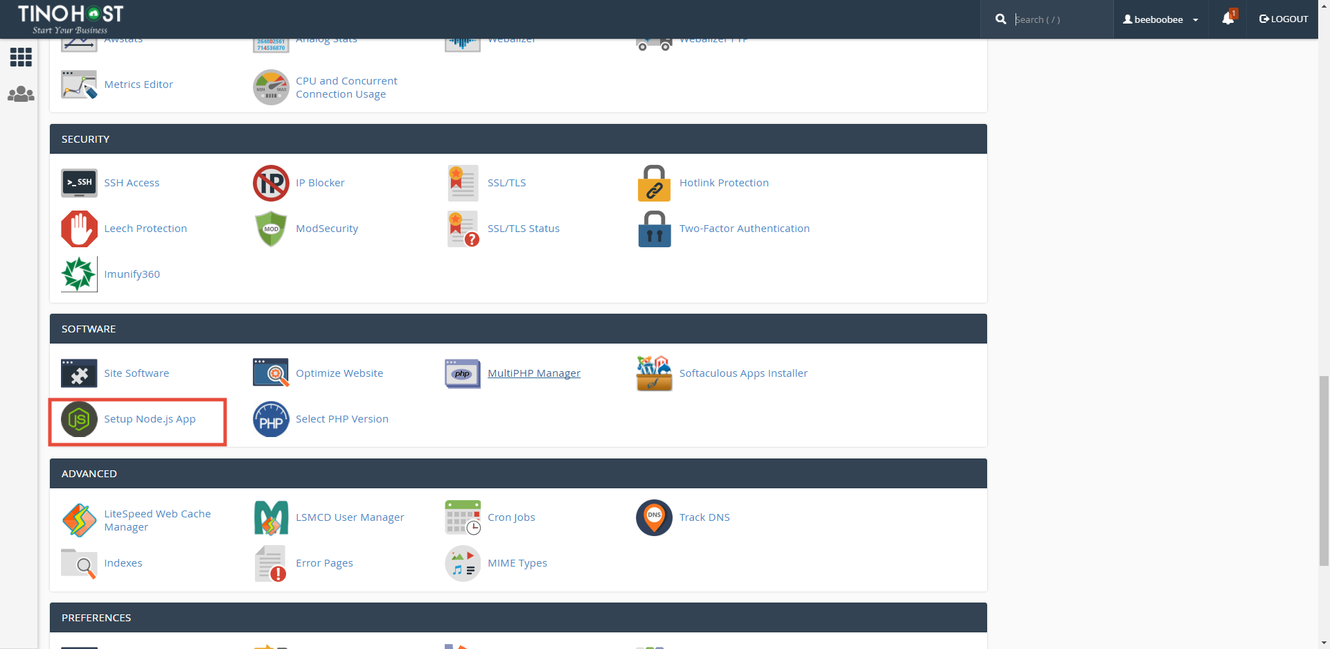 [cPanel] - Cài đặt Nodejs với Setup Node.js App 1