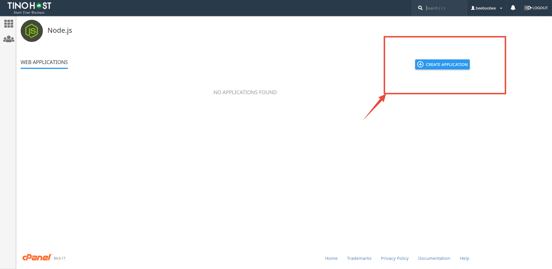 [cPanel] - Cài đặt Nodejs với Setup Node.js App 2