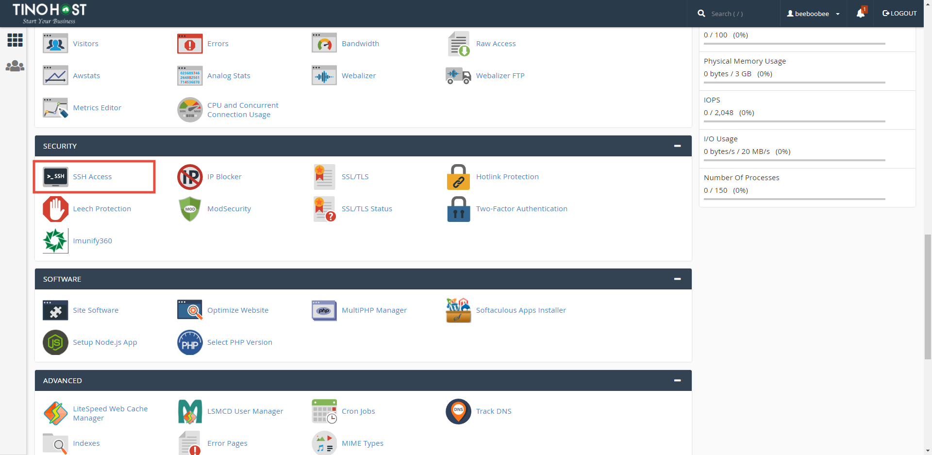 [cPanel] - Sử dụng Shell Access để truy cập với Terminal. 2