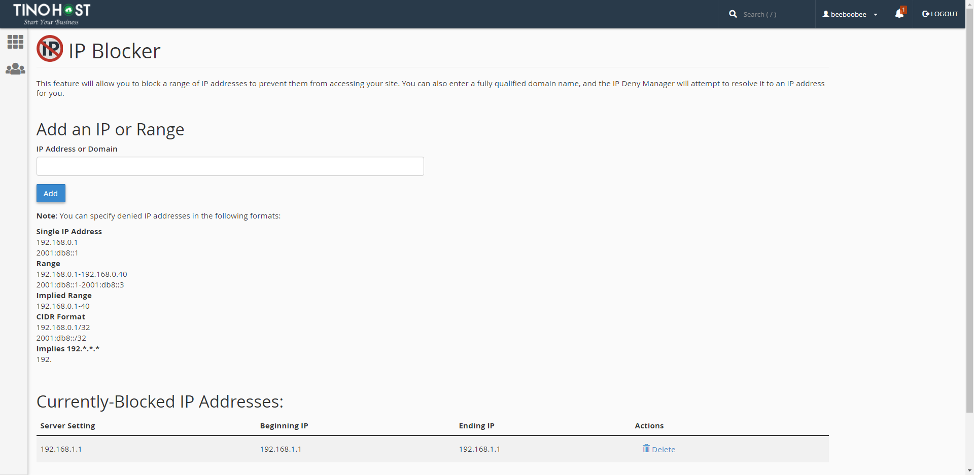 [cPanel] - Chặn địa chỉ IP với IP Blocker 2