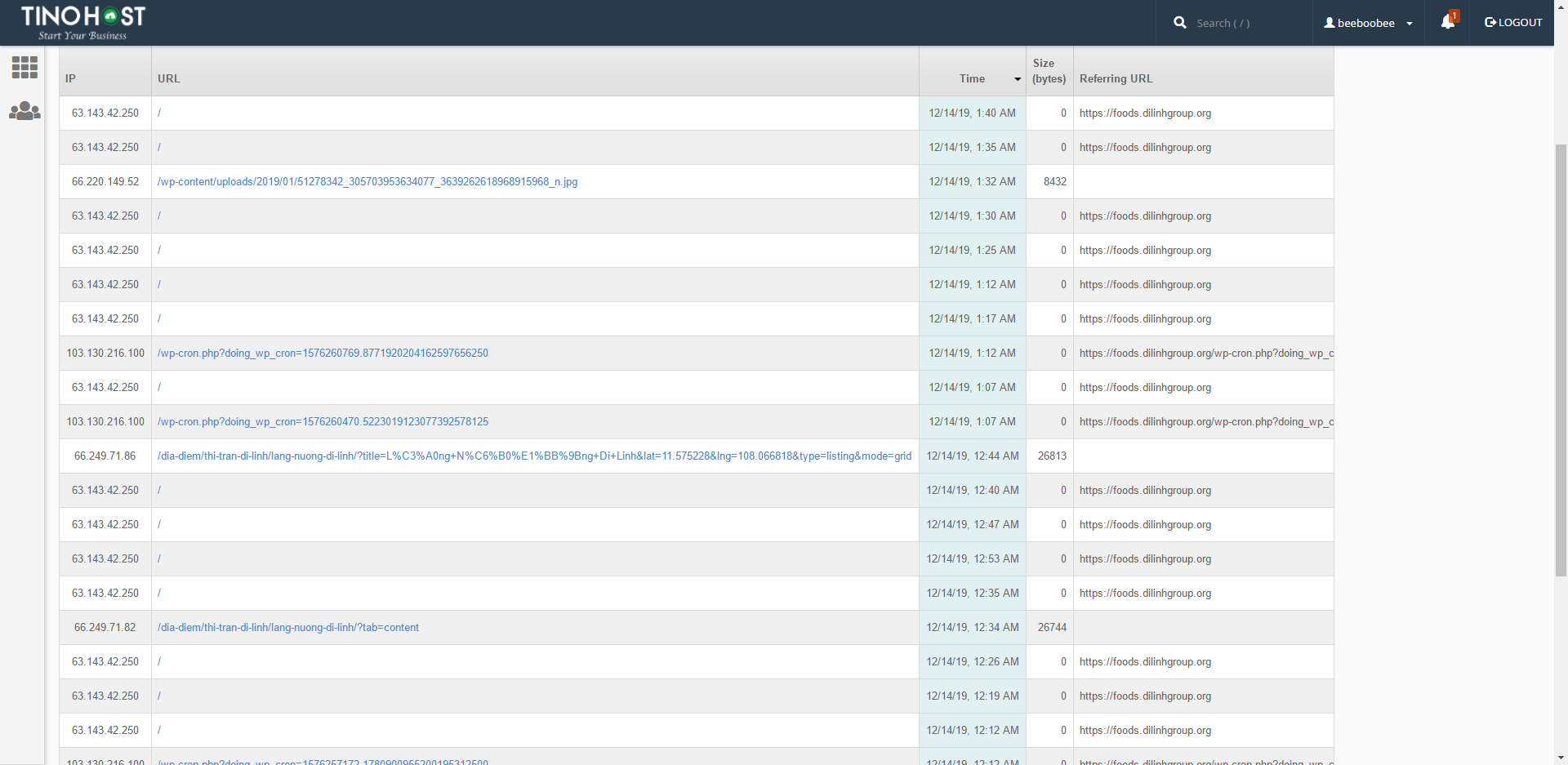 [cPanel] - Kiểm tra khách truy cập trong Visitors 3