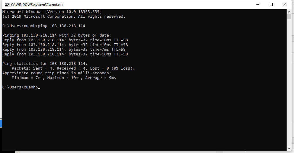Ping và Tracert là gì ? 2