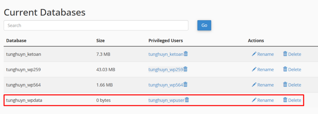 Hướng dẫn tạo database với MySQL® Database Wizard trên cPanel 8 Hướng dẫn tạo database với MySQL® Database Wizard trên cPanel 2