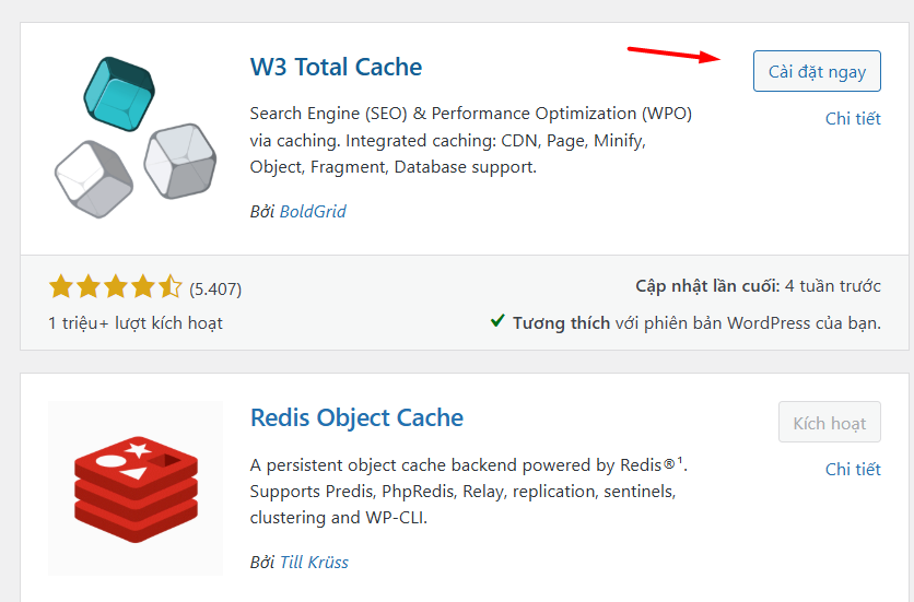 Hướng dẫn cách kích hoạt Memcached và Redis cache cho website trên TinoCache Plugins 14 Cấu Hình Redis