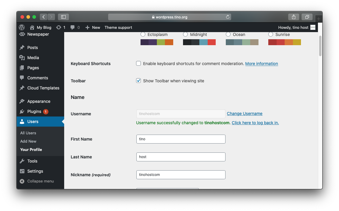 Cách thay đổi tên USER WordPress (thủ công hoặc bằng plugin) 3 Cách thay đổi tên USER WordPress (thủ công hoặc bằng plugin) 3