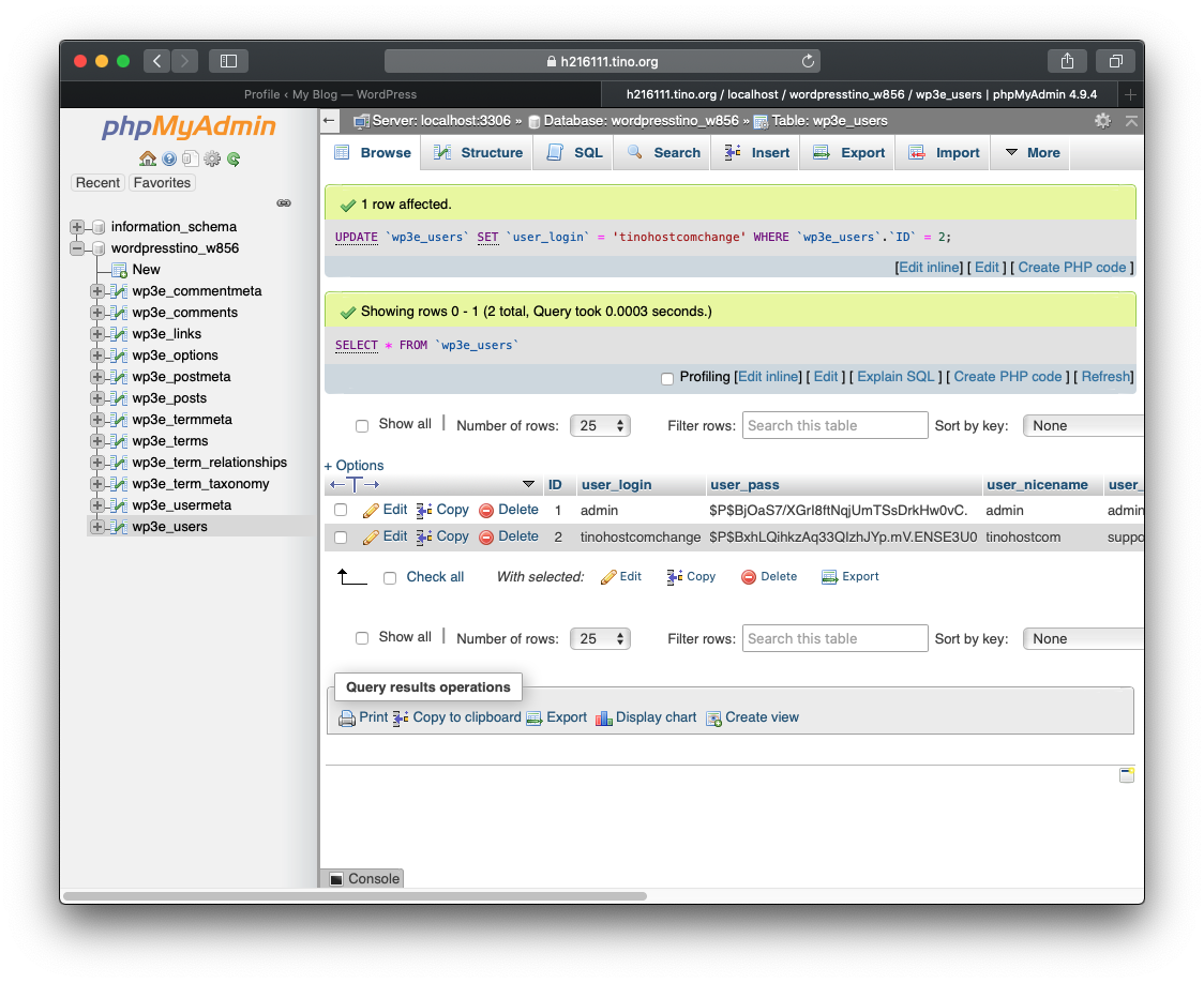 Cách thay đổi tên USER WordPress (thủ công hoặc bằng plugin) 7 Cách thay đổi tên USER WordPress (thủ công hoặc bằng plugin) 7