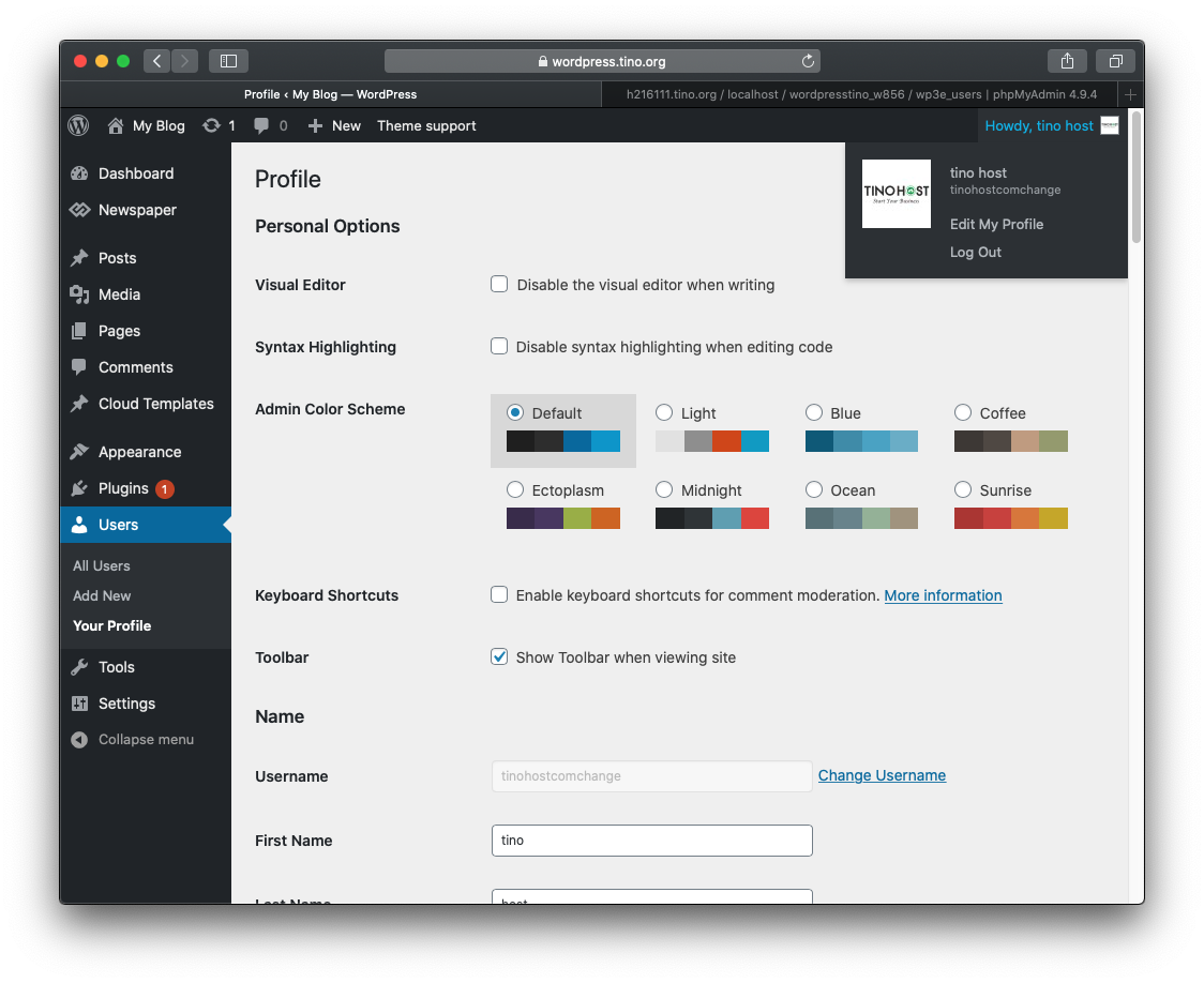 Cách thay đổi tên USER WordPress (thủ công hoặc bằng plugin) 8 Cách thay đổi tên USER WordPress (thủ công hoặc bằng plugin) 8