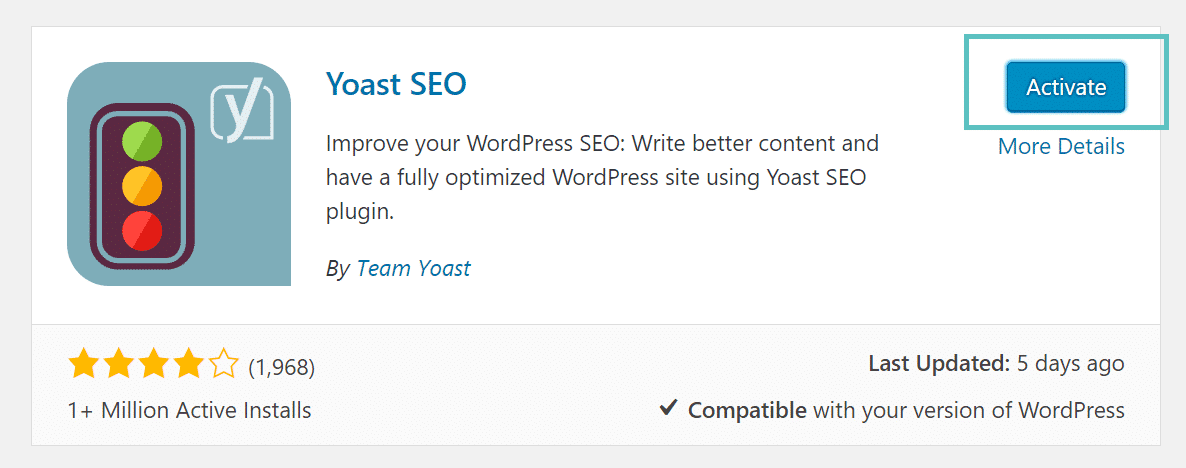 kích hoạt plugin wordpress