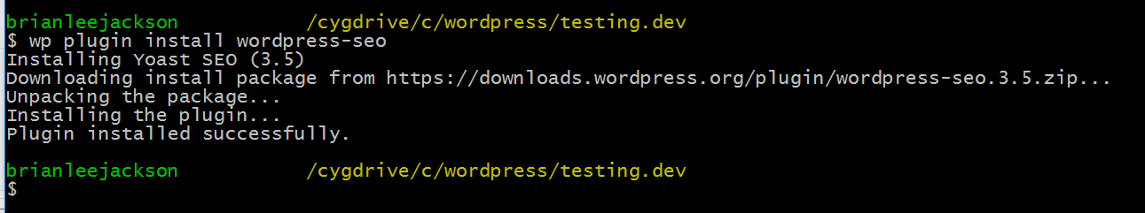 cài đặt plugin wp wp-cli