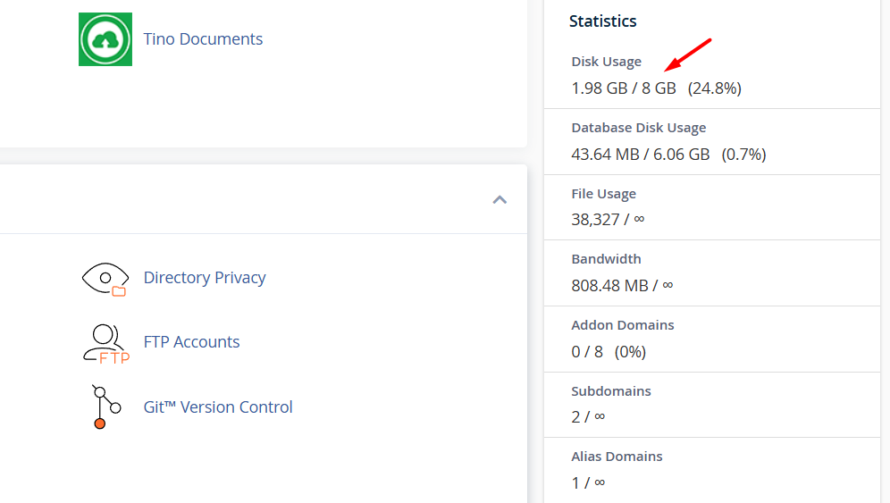 Kiểm tra file dung lượng lớn trên Hosting cPanel bằng cách nào? 2 Kiểm tra các thư mục có chiếm nhiều dung lượng nhất