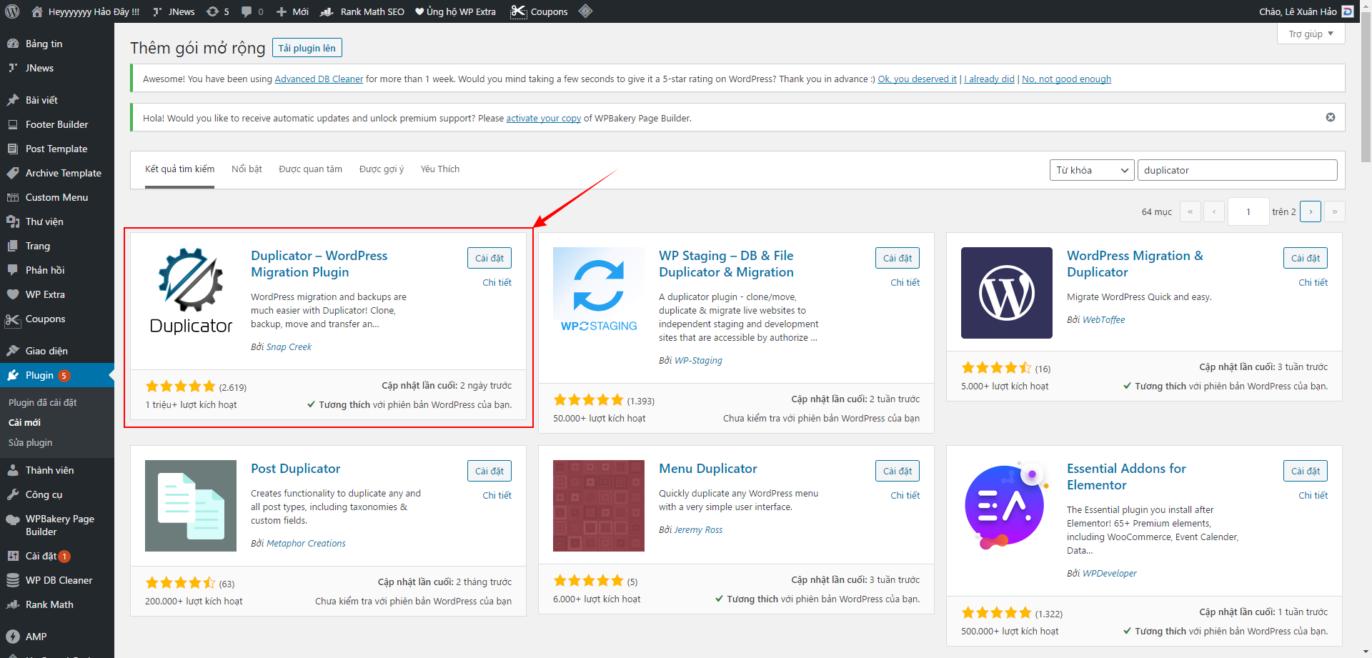 Cách xuất trang web WordPress bằng Plugins 1