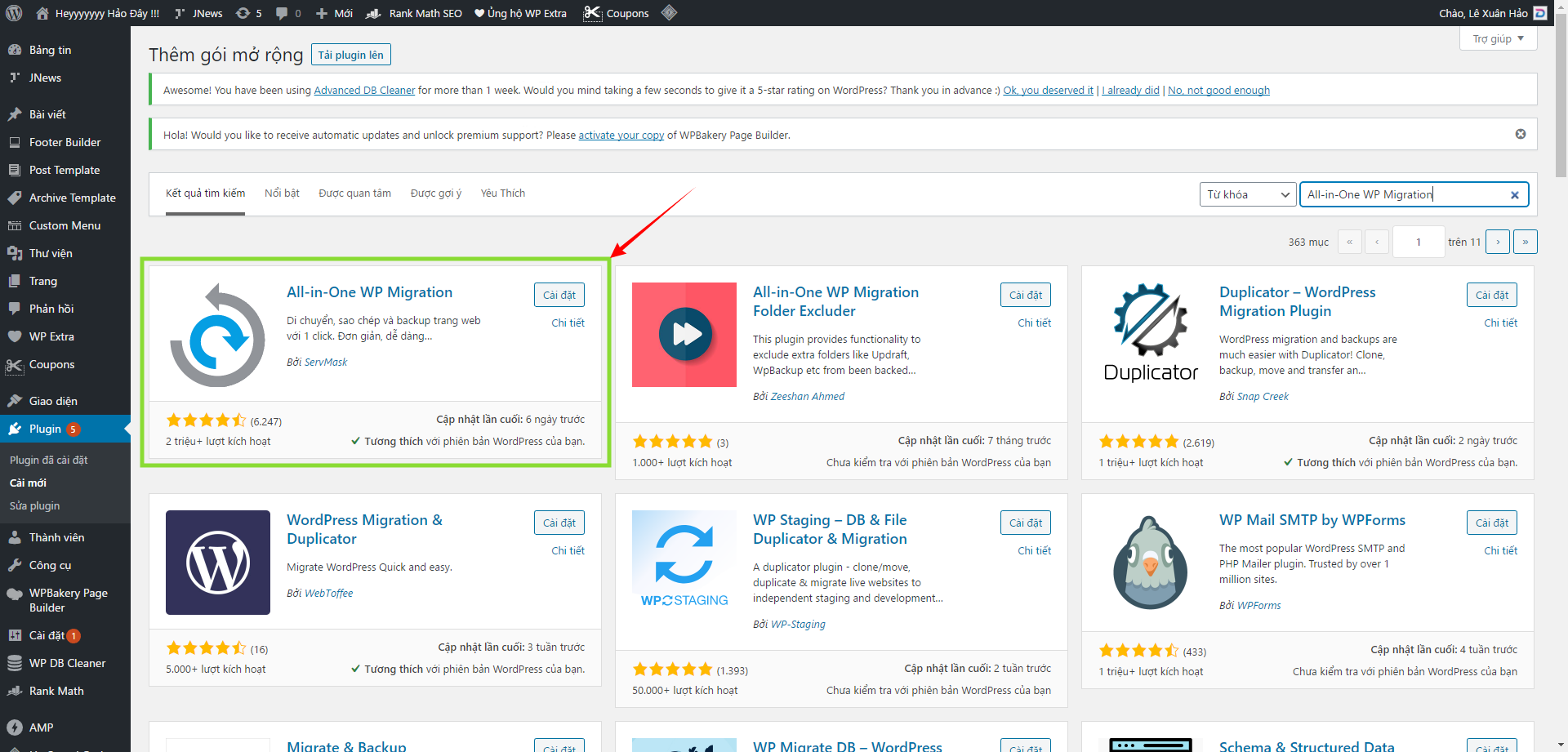 Cách xuất trang web WordPress bằng Plugins 6