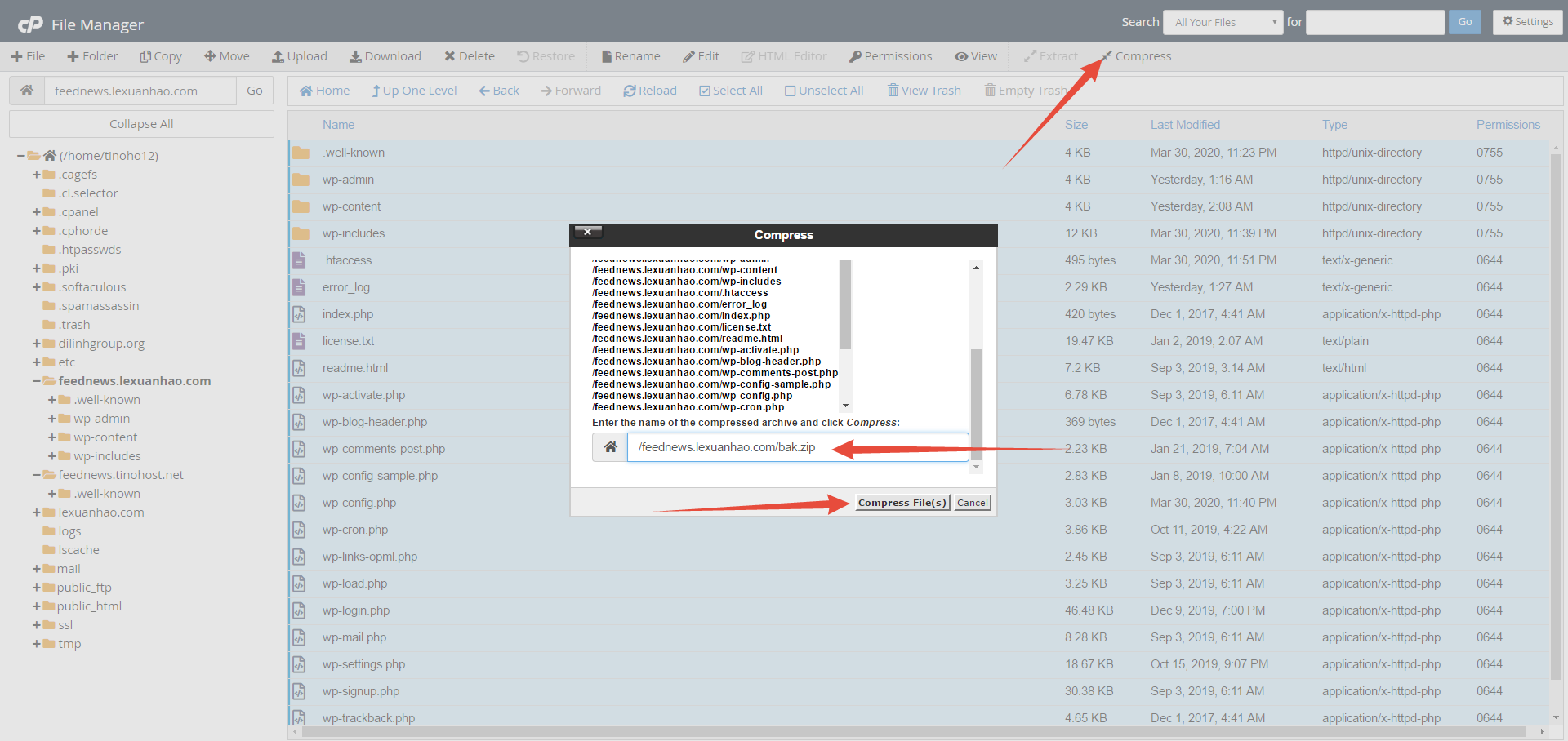 Cách xuất trang web WordPress theo cách thủ công với phpMyAdmin + SFTP 3