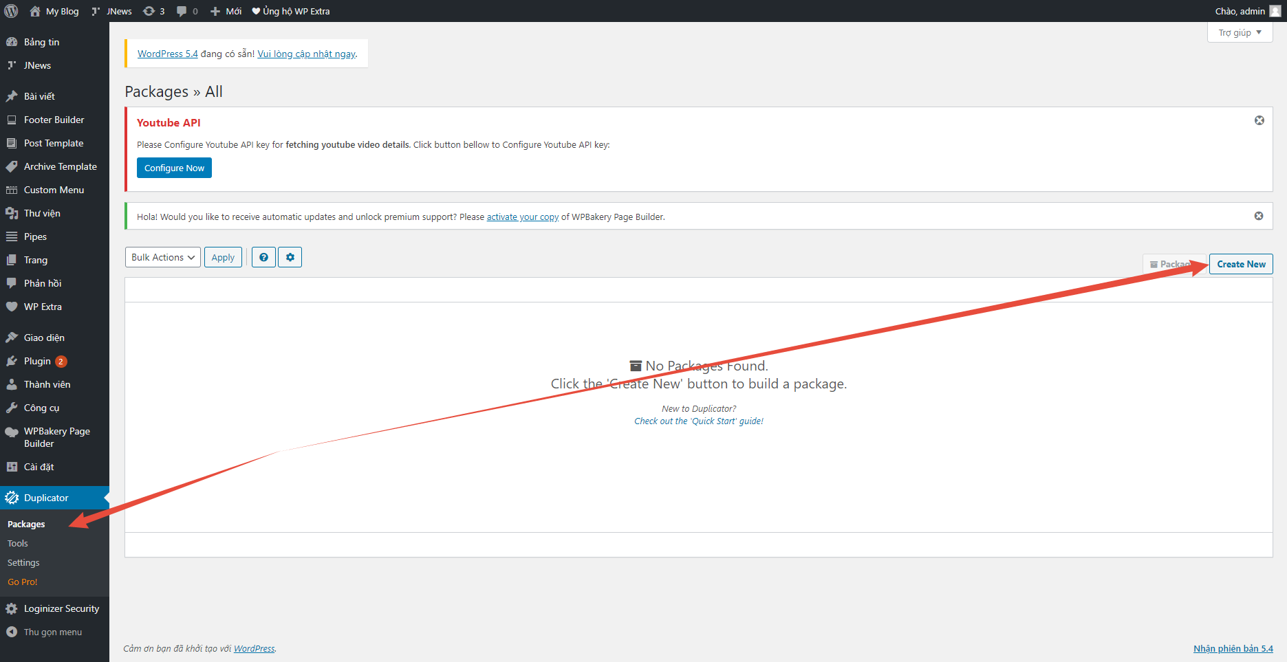 Cách xuất trang web WordPress bằng Plugins 2